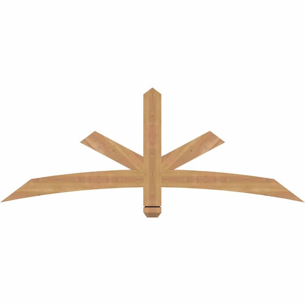 Ekena Millwork Alberta Smooth Timber Gable Bracket, Western Red Cedar, 60"W x 22"H x 1 1/2"D x 3 1/2"F, 9/12 Pitch GBW060X22X0204ALB00SWR - main